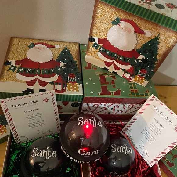 NEW‎ IN PACKAGE * SANTA CAM * SANTA CAMERA * CHRISTMAS SANTA CAM DECOR - Picture 9 of 10